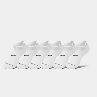 Nike Men's Everyday Elevated No-show Socks (6-pack) In White