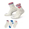 Nike Men's Everyday Plus Ankle Socks (3 Pairs) In Multicolor