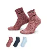 Nike Men's Everyday Plus Cushioned Training Ankle Socks (3 Pairs) In Multicolor