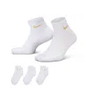 Nike Men's Everyday Plus Cushioned Training Ankle Socks (3 Pairs) In White