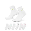 Nike Men's Everyday Plus Cushioned Training Ankle Socks (6 Pairs) In Multicolor