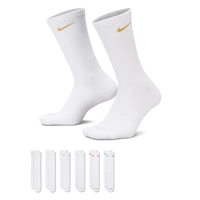 Nike Men's Everyday Plus Cushioned Training Crew Socks (6 Pairs) In Multi