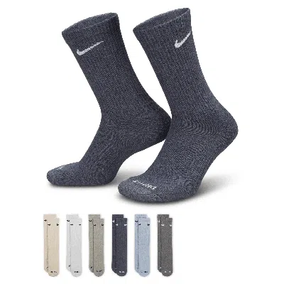 Nike Men's Everyday Plus Cushioned Training Crew Socks (6 Pairs) In Multicolor