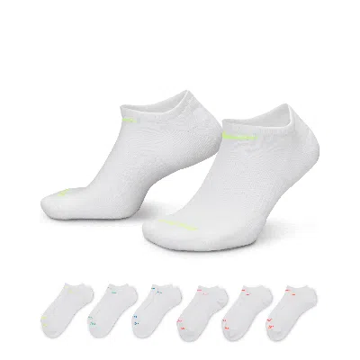 Nike Men's Everyday Plus Cushioned Training No-show Socks (6 Pairs) In Multicolor