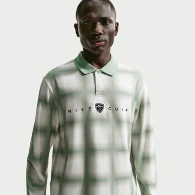 Nike Men's Fairway Fresh Dri-fit Long-sleeve Loose-fit Golf Polo In Multi