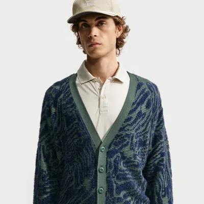 Nike Men's Fairway Fresh Loose Golf Cardigan In Multi