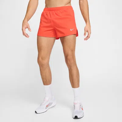 Nike Men's Fast Dri-fit 3" Brief-lined Running Shorts In Red