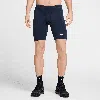 Nike Men's Fast Dri-fit Brief-lined Running 1/2-length Tights In Blue