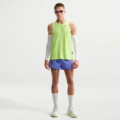Nike Men's Fast Dri-fit 3" Brief-lined Running Shorts In Green