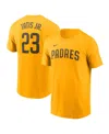 Nike Men's  Fernando Tatis Jr. Gold San Diego Padres Name And Number T-shirt In Gold