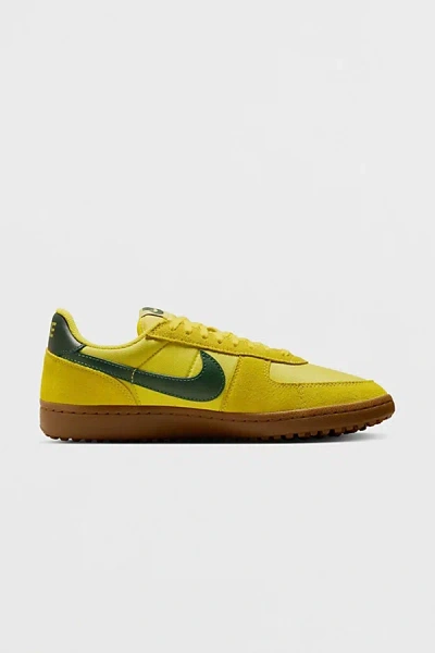 NIKE MEN'S FIELD GENERAL SNEAKER IN CHROME YELLOW/FIR/GUM MEDIUM BROWN, MEN'S AT URBAN OUTFITTERS