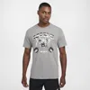 Nike Men's Fitness T-shirt In Grey