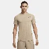 Nike Men's Flex Rep Dri-fit Short-sleeve Fitness Top In Brown