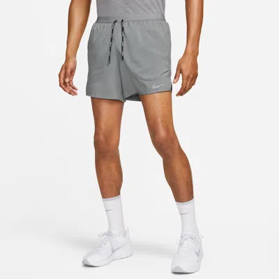 Nike Men's Flex Stride 5" Brief Running Shorts In Gray
