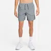 Nike Men's Flex Stride 7" Brief Running Shorts In Gray