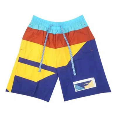 Nike Men's Flight Shorts Blue/orange/yellow