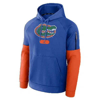 Nike Men's Florida Gators Fitness Menâs  Brand Therma College Pullover Hoodie In Blue
