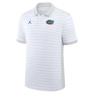 Nike Men's Florida Sideline Victory Stripe Jordan Brand Dri-fit College Polo In Brown