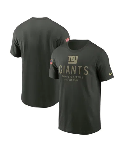 Nike Men's Forest Green New York Giants 2025 Salute To Service Sideline Primary Edge Dri-fit T-shirt In Animal Print