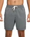 Nike Men's Form Dri-fit 7" Unlined Versatile Shorts In Black,smoke Grey,black
