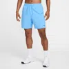 Nike Men's Form Dri-fit 7" Unlined Versatile Shorts In Blue