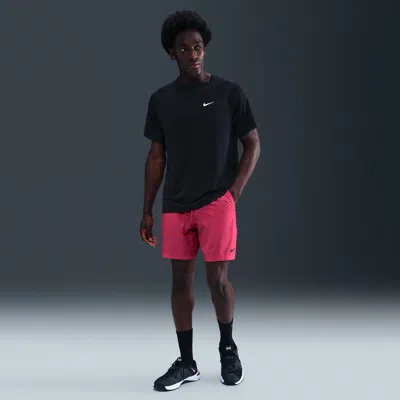 Nike Men's Form Dri-fit 7" Unlined Versatile Shorts In Pink