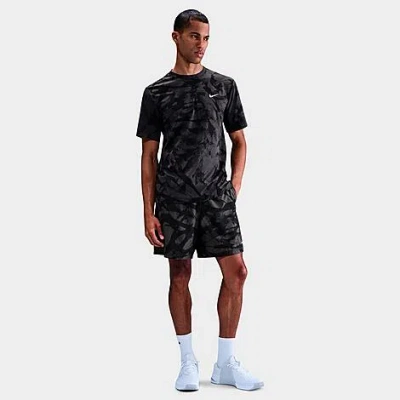 NIKE MEN'S FORM DRI-FIT GRAPHIC PRINT UNLINED 7" VERSATILE SHORTS
