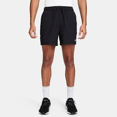 Nike Men's Form Dri-fit Unlined 5" Versatile Shorts In Black/white