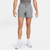 Nike Men's Form Dri-fit 5" Unlined Versatile Shorts In Smoke Grey/black