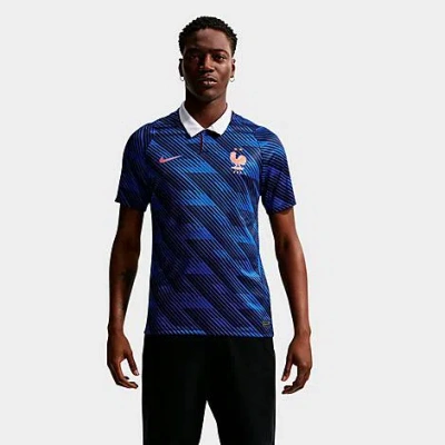 Nike Mens France  France Home Replica Stadium Jersey In Game Royal/blackened Blue/white