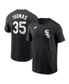 Nike Men's Frank Thomas Black Chicago White Sox Cooperstown Collection Name Number T-shirt In Black