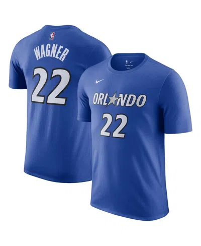 Nike Men's Franz Wagnerâ Blue Orlando Magic Icon Edition Name Number T-shirt