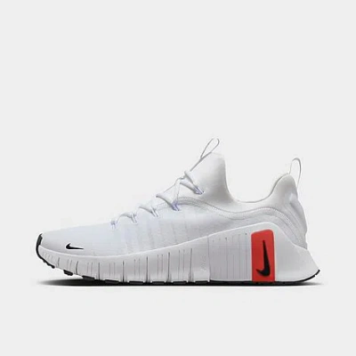 Nike Men's Free Metcon 6 Training Shoes In White/picante Red/pure Platinum/black