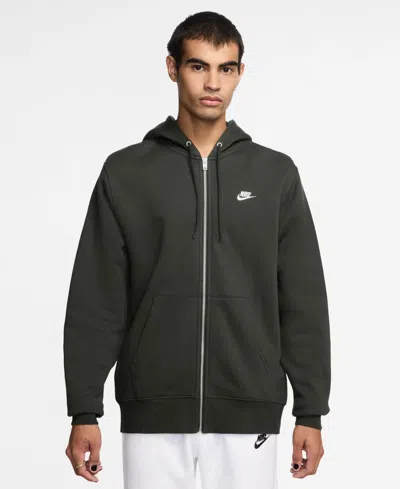 Nike Men's Full-zip Fleece Hoodie In Black