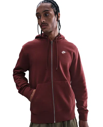 NIKE MEN'S FULL-ZIP FLEECE HOODIE