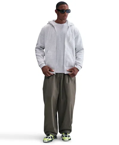 Nike Men's Full-zip Fleece Hoodie In Gray