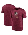 Nike Florida State Seminoles Campus Center Block Velocity  Men's Dri-fit College T-shirt In Garnet