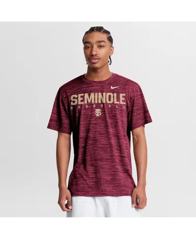 Nike Men's Garnet Florida State Seminoles Dugout Velocity Dri-fit T-shirt In Burgundy