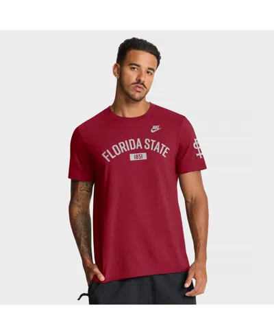Nike Men's Garnet Florida State Seminoles Legacy Arch T-shirt In Red