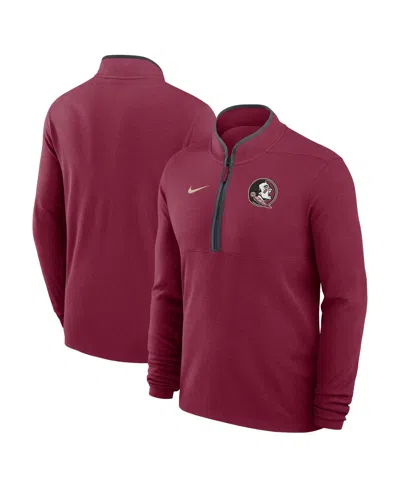 Nike Kids' Men's Garnet Florida State Seminoles Lightweight Victory Performance Half-zip Pullover Sweatshirt In Burgundy