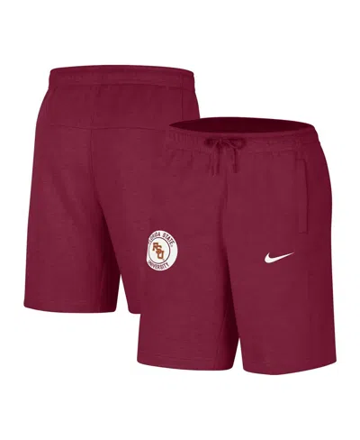 Nike Men's Garnet Florida State Seminoles Logo Shorts In Brown