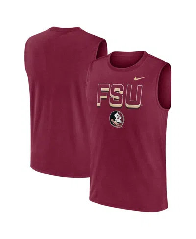 Nike Men's Garnet Florida State Seminoles Primetime Tricode Legend Performance Tank Top In Burgundy