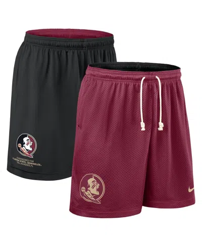 Nike Men's Garnet/black Florida State Seminoles 2025 Sideline Reversible Performance Shorts In Multi