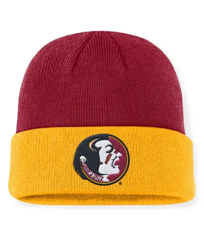 Nike Men's Garnet/gold Florida State Seminoles Legacy Terra Cuffed Knit Hat In Garnet,gold
