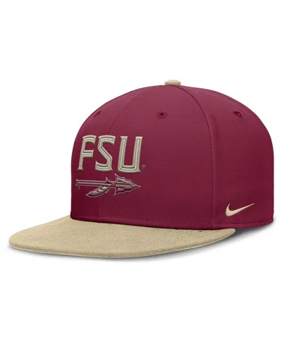 Nike Men's Garnet/gold Florida State Seminoles Two-tone Primetime Performance Fitted Hat In Garnet,gold