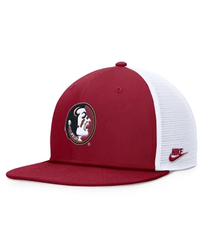 Nike Men's Garnet/white Florida State Seminoles Legacy Pro Snapback Hat In Garnet,white