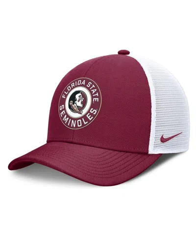 Nike Men's Garnet/white Florida State Seminoles Rise Primetime Performance Trucker Adjustable Hat In Multi