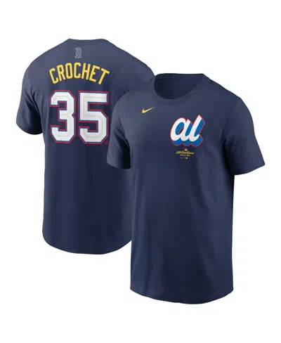 Nike Men's Garrett Crochet Navy American League 2025 All-star Edition Name Number T-shirt In Blue