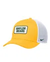 Nike Men's Gold Baylor Bears 2025 On-field Rise Trucker Adjustable Hat In Gold