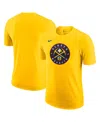 Nike Gold Denver Nuggets Essential T-shirt In Yellow